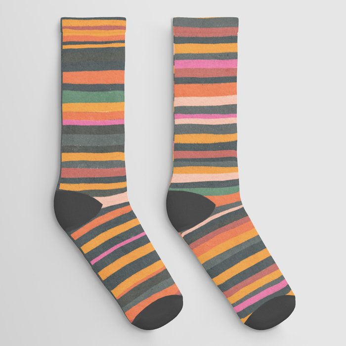 Striped pattern 02 Socks