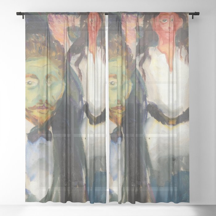 Edvard Munch - Jealousy Sheer Curtain