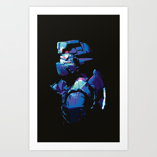 Dead Space: Splatter Isaac Art Print