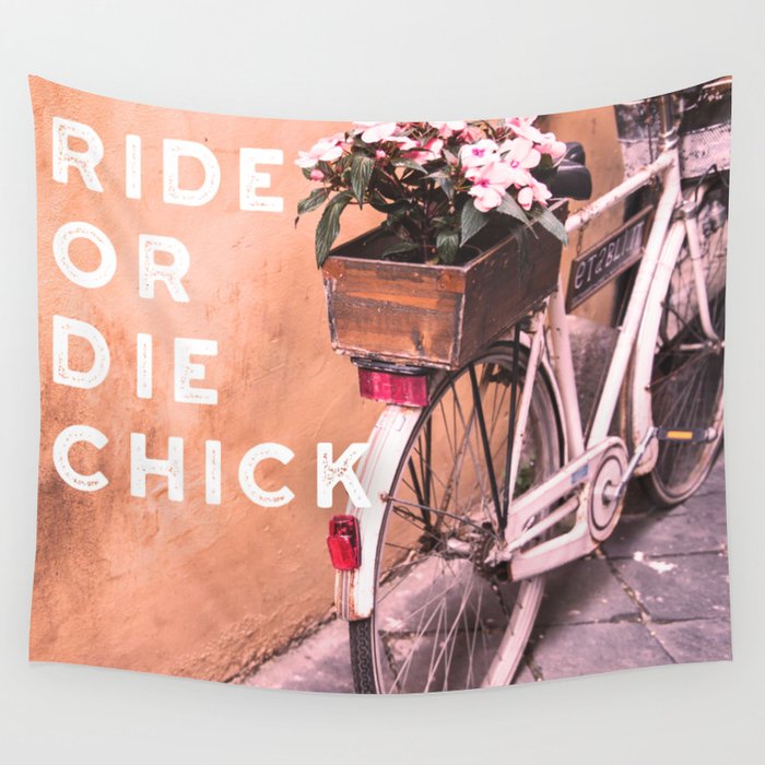 Ride or Die Chick Wall Tapestry
