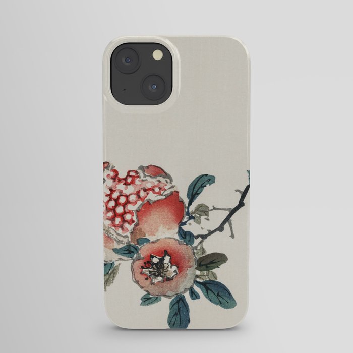 Pomegranate by Kōno Bairei (1844-1895). iPhone Case