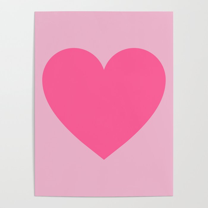 Pink Heart Poster