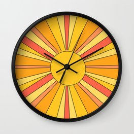 Sun rays Wall Clock