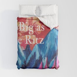 Diamond as big as the Ritz novella book cover by F. Scott Fitzgerald for 'Lil Beethoven Publishing for office, dining room, bar, bedroom home decor Duvet Cover