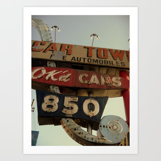 Ok'd Cars Sign Art Print
