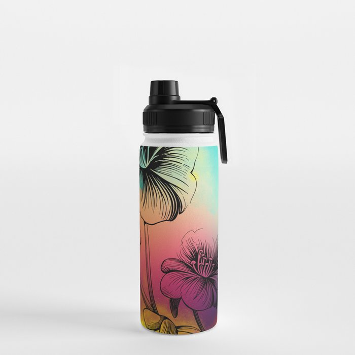 Sunset Floral Water Bottle
