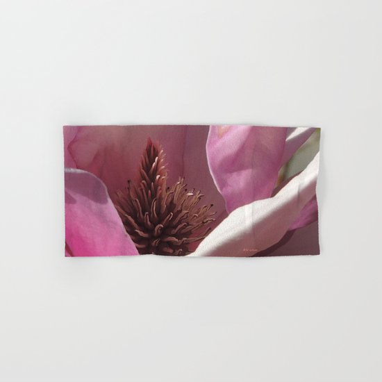 Magnolia Blossom Heart Hand & Bath Towel