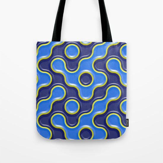 pattern blue 7 Tote Bag