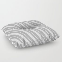 [ Thumbnail: Dark Grey and Lavender Colored Stripes/Lines Pattern Floor Pillow ]
