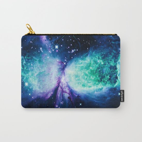 Space Galaxy : A Star is BORN Violet Mint Green Blue Carry-All Pouch