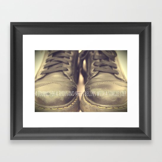 A Journey Begins Framed Art Print