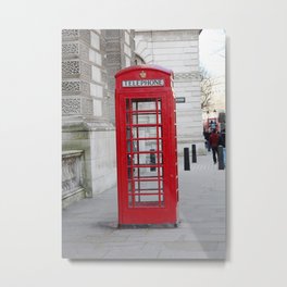 London Telephone Booth Metal Print