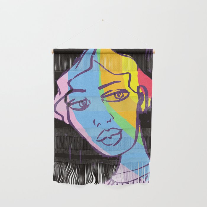 Rainbow Twinkle Woman Wall Hanging