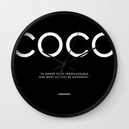 IRREPLACEABLE QUOTE Wall Clock