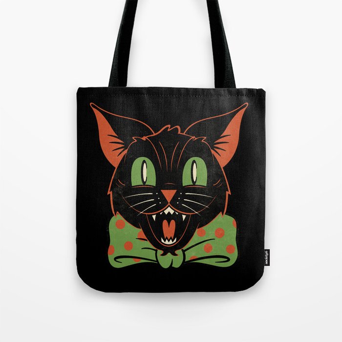 Halloween Hooligan Black Cat Tote Bag