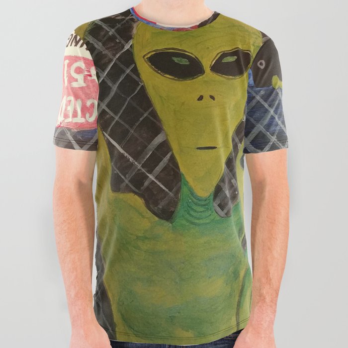 Out of This World Selfie All Over Graphic Tee