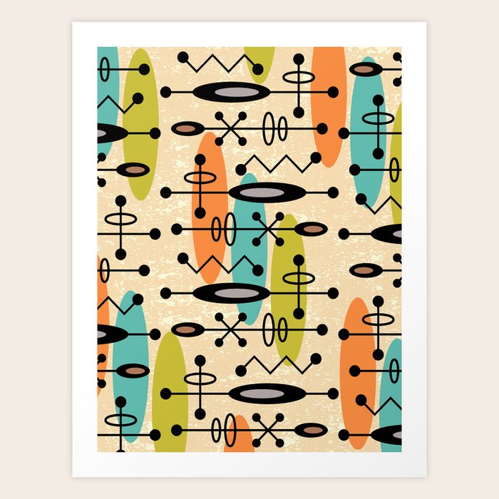 アート・デザイン・音楽 50 Products: Innovations in Design and M Retro 1950s Style Mid Century Modern Atomic Design 271