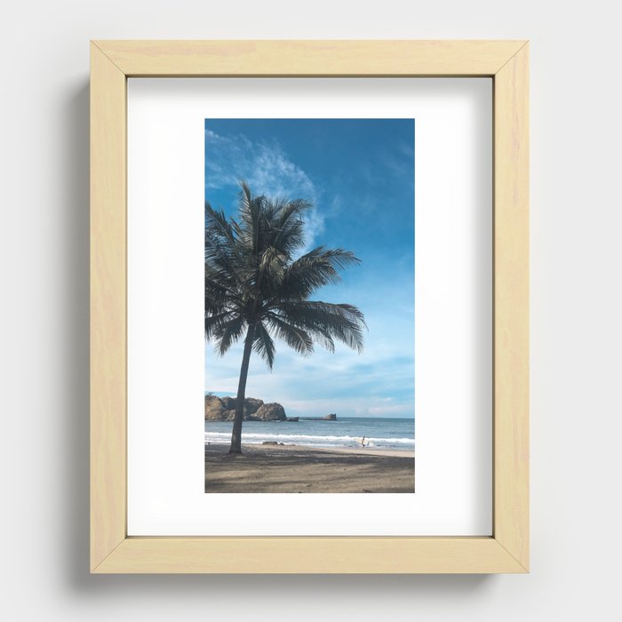 Costa Rica Surf Recessed Framed Print