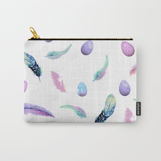 Feathers & Eggs Carry-All Pouch