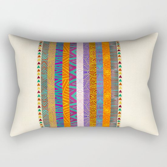Tribal Stripes Rectangular Pillow