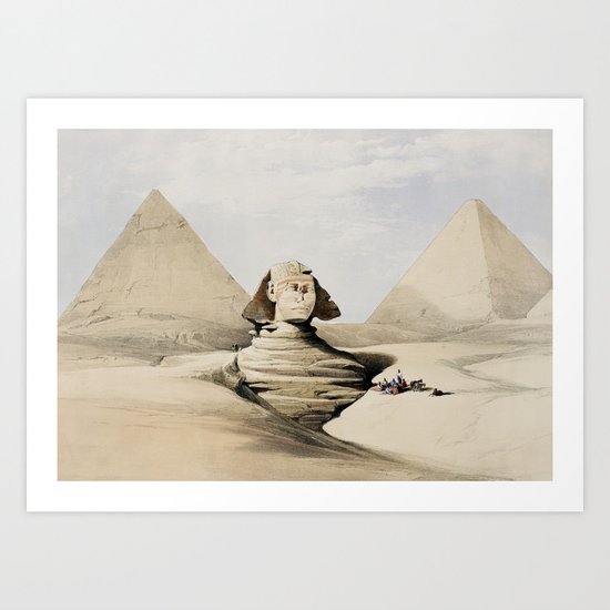 The Great Sphinx, Egypt (1849) Art Print by rpetrasanta Society6