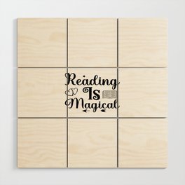 Reading Is Magical Wood Wall Art