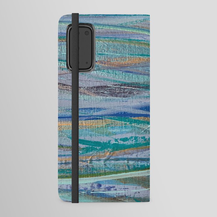 The Waves are Horizontal abstract painting  Android Wallet Case