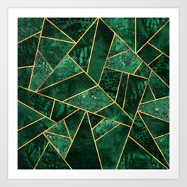 Deep Emerald Art Print
