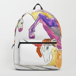 The Colorful Rainbow Fantasy Unicorn Backpack | Unicornwatercolor, Unicornpainting, Unicornart, Unicornfacecover, Unicornimpressions, Unicornprint, Painting, Unicornfantasy, Unicornmask, Colorfulunicorn 