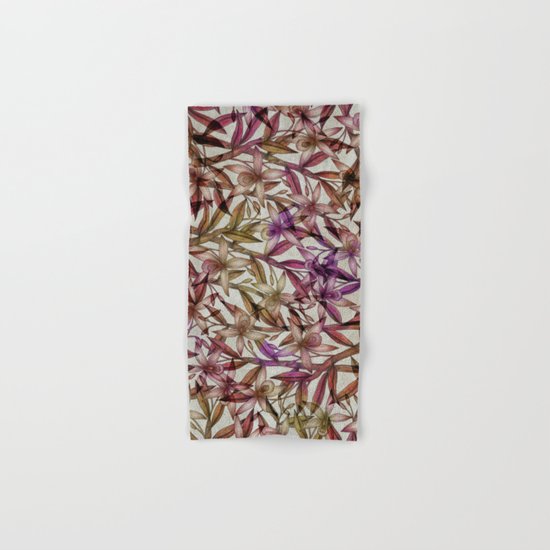 Orchid pattern Hand & Bath Towel