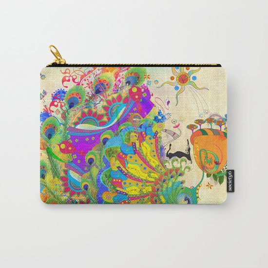 The Peacock Dance Carry-All Pouch