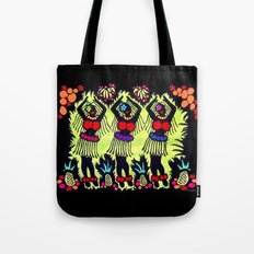 Hula Dancers Tote Bag