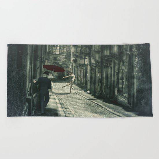 Mysterious Night Beach Towel