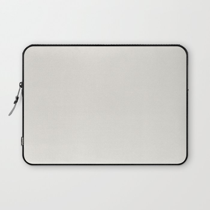 Snowbound  off-white pale neutral solid color modern abstract pattern  Laptop Sleeve