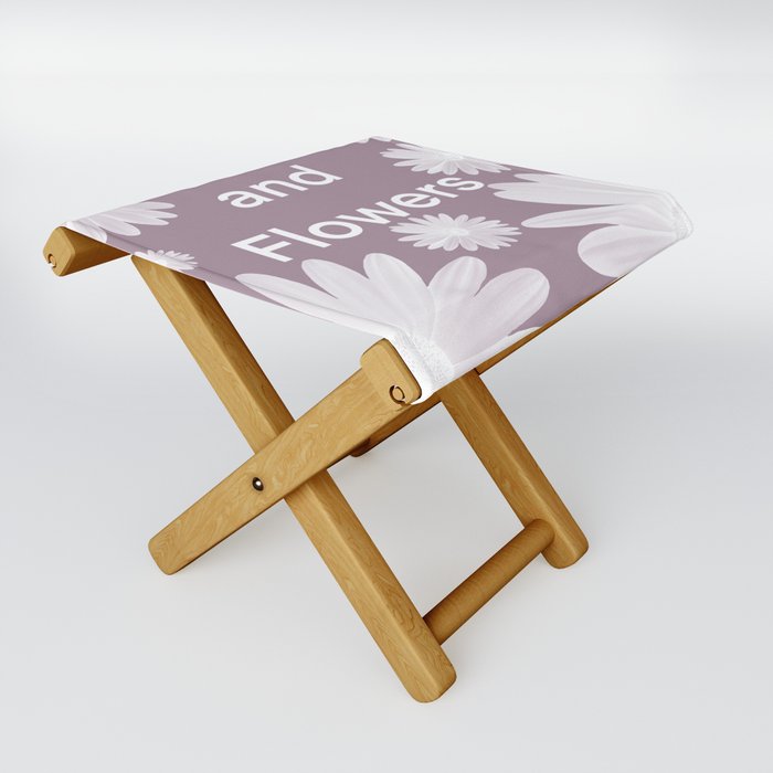 Val love and flowers Folding Stool