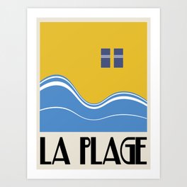 'La Plage' Art Print