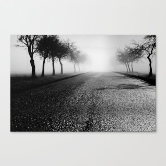 Pearly road Canvas Print