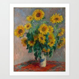 Bouquet Of Sunflowers Art Print