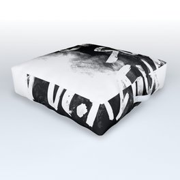 Carpe Diem Outdoor Floor Cushion | Painting, Aphorism, Black and White, Paint, Deadpoetssociety, Horace, Carpediem, Ink, Seizetheday, Digital 