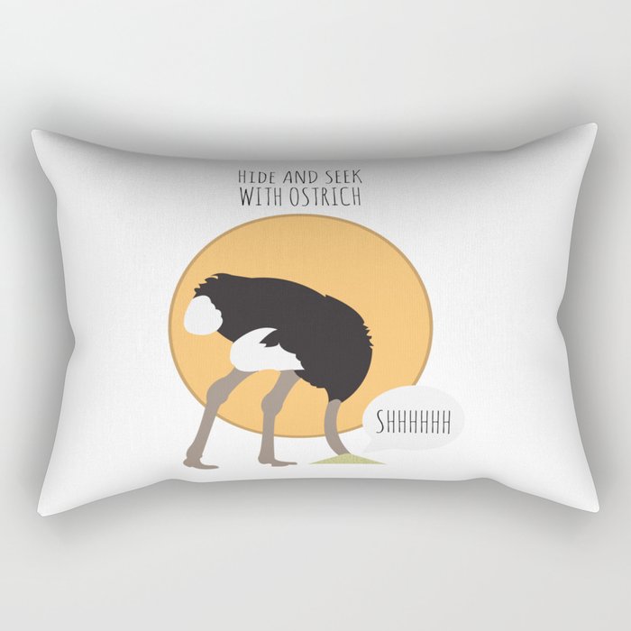 Ostrich Rectangular Pillow