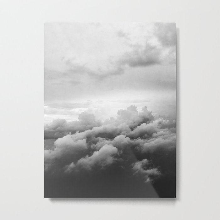 Airplane clouds  Metal Print