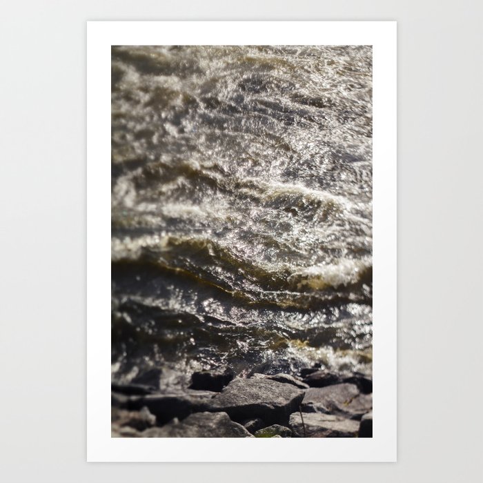 Torrent river Art Print