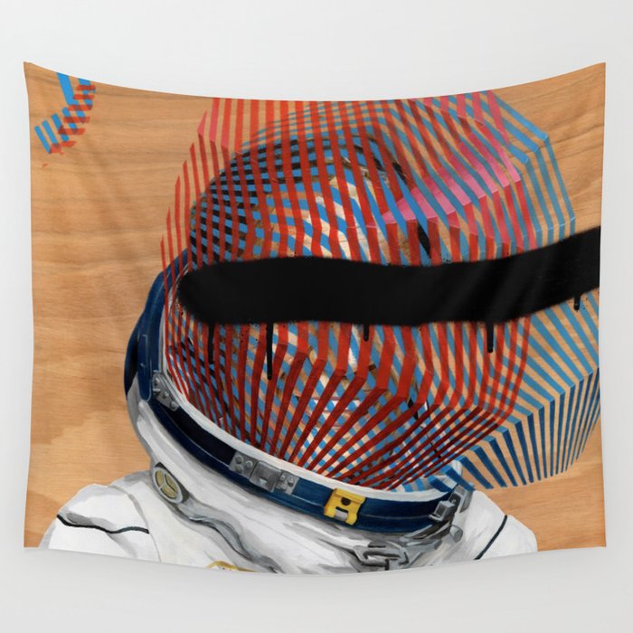 Spaceman No:2 Wall Tapestry