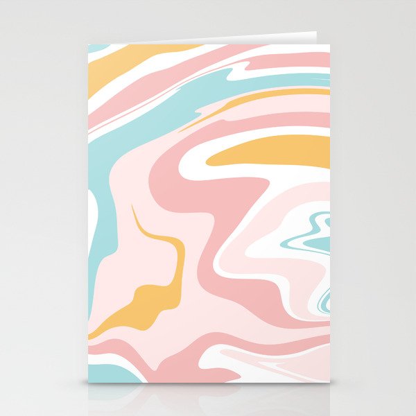 Retro Liquid Swirl Glam #1 #retro #decor #art #society6 Stationery Cards