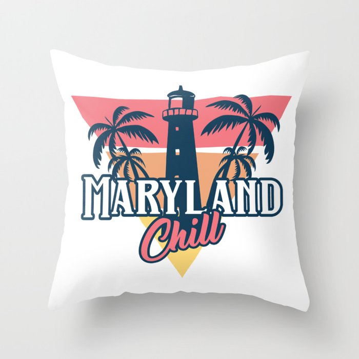 Maryland chill Throw Pillow