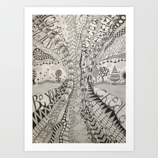 'Tangled Tree Art Print