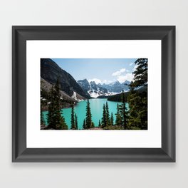 Moraine Lake Landscape Photography Framed Art Print