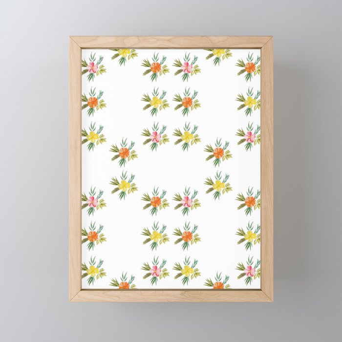 Botanic Pattern #1 Framed Mini Art Print