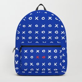 XoXo Print Pattern Blue Red French Style Love Print Backpack | Bluewhitedecor, French, Tictactoe, Amour, Bluewhitepillow, Indigo, Gossip, Love, Graphicdesign, Matisseblue 