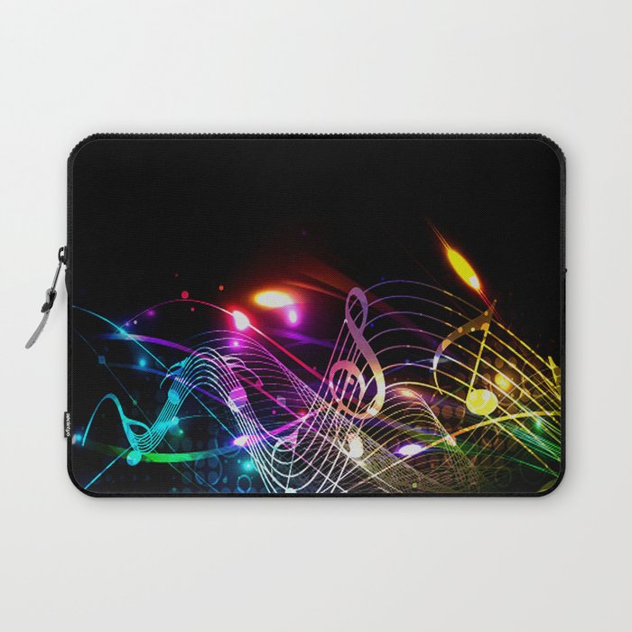 Music Notes in Color Laptop Sleeve